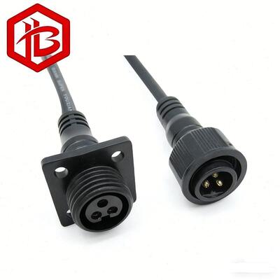 M15 FLANGED Waterproof Plug Male/Female Panel Mount Cable Connector 2-4Pin IP68 for PCB RF Street Light Project