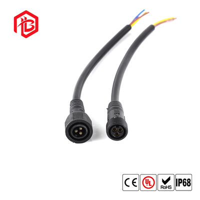 M15 PVC Waterproof Male/Female Copper Contact IP68 Connector with Cable for Aerospace and Solar Power Systems