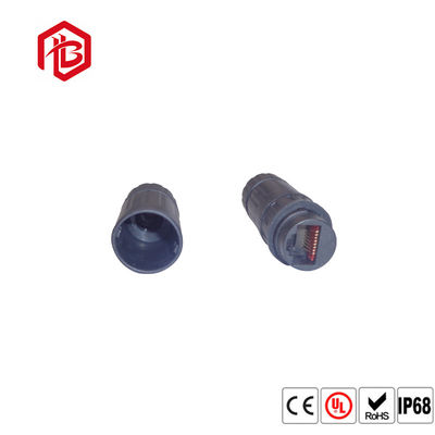 Acheter prise imperméable du connecteur IP67 IP68 Front Panel Mount RJ45 de 8P 8C M19 RJ45 online manufacture
