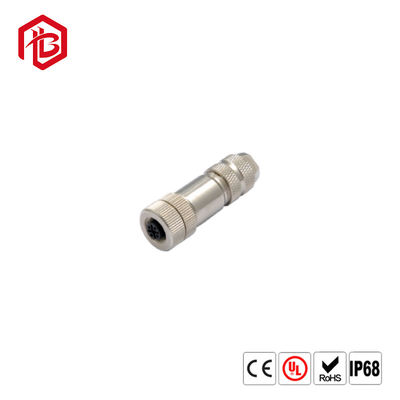 Acheter IP67 type femelle imperméable connecteur de carte PCB de bâti du panneau 3/4/5/8/12/17P de l'aviation M12 avec le Pin protégé online manufacture