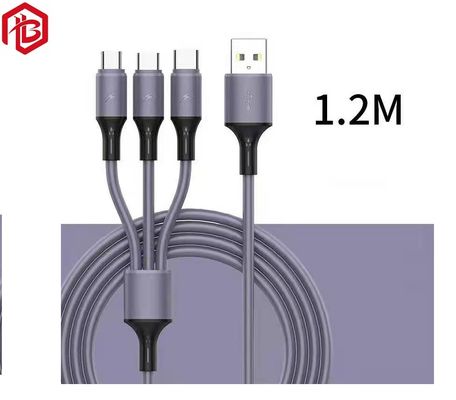 Acheter Le nylon a tressé 3ft 6ft 10ft 3 dans 1 type micro câble d'Usb de câble de chargeur d'Usb 3,0 de données de remplissage rapide de C online manufacture