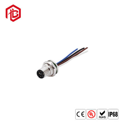 Acheter M12 mâle 90 degrés en angle droit Plug de l'aviation M12 Panneau PCB monté connecteur circulaire online manufacture