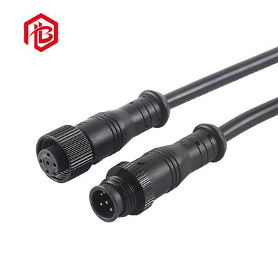 Acheter M12 connecteur circulaire 2-8 broches imperméable à l'eau mâle et femelle prise de fil LED lampe extérieure imperméable à l'eau fil de noix métallique online manufacture