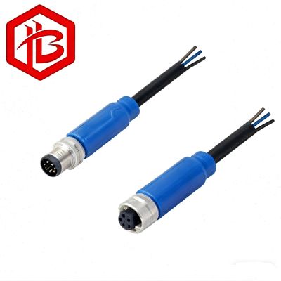 Acheter M8 DIN 3pin Nickel Plated Male to Female Straight Plug IP68 Waterproof Sensor Cable online manufacture