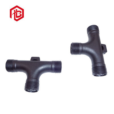 Acheter Connecteur étanche à dents hélicoïdales de type T à 2-4 broches avec contact en cuivre pour PCB, FPC, systèmes d'énergie solaire, connexion de câble mâle/femelle online manufacture