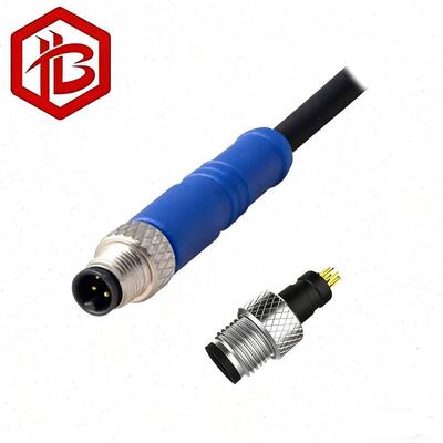 Acheter OEM ODM M5 4 broches de cuivre contact en acier inoxydable boîtier connecteur circulaire imperméable à l'eau pour le système d'énergie solaire et les applications PC online manufacture