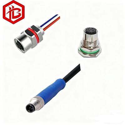 Acheter Connecteur circulaire étanche mâle/femelle M5 4 broches OEM ODM pour applications d'alimentation RF UHF PCB aérospatiales online manufacture
