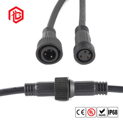 Acheter Connecteur électrique mâle/femelle noir en PVC étanche IP68 BETT M23 pour éclairage extérieur à LED 2 broches online manufacture
