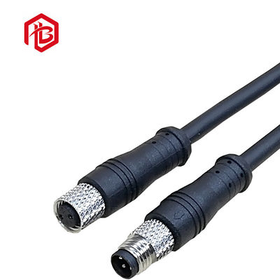 Acheter M8 2 3 4 5 broches Connecteur imperméable à l'eau personnalisé Aviation Metal tête droite avec ligne pour la détection de l'équipement d'automatisation online manufacture