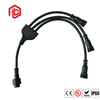 Acheter LED allumant le type 3 connecteur imperméable de Y de diviseur de câble de Pin online manufacture