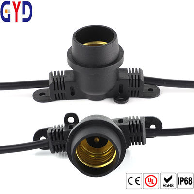 Acheter Cable connecteur souterrain de la lampe E27 de vis imperméable économiseuse d'énergie de support online manufacture