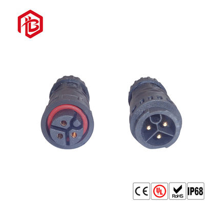 Acheter Nylon en caoutchouc de PVC de mâle féminin imperméable de connecteur circulaire d'IP68 3Pins pour l'éclairage de LED online manufacture