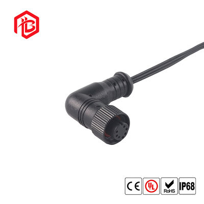 IP68 Waterproof M12 8 Pin Male Connector 90 Degree Right Angle Elbow Aviation Sensor Cable Circular Connector Product Connectors