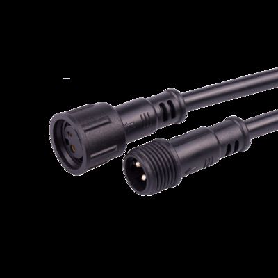 M17 2 Pin Electrical Wire Connector Male Female Plug IP68 Waterproof LED Cable Connector