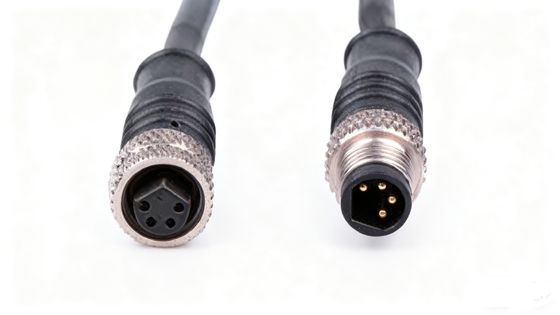 M8 3 4 5 6 8 Pins Shielded Cable Connector PVC TPU Molding Plug Male Female Straight Right Angled M8 Sensor Cables