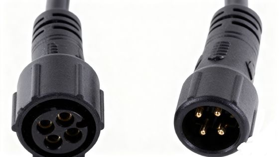 M10 PVC PLUG 2 3 4 Pin  Faucet LED Outdoor Lamp Waterproof Male and Female Plug Power Cord Connector