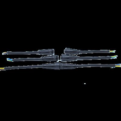 BETT M16 Series 2+4-Pin Push Self-Locking IP67 Waterproof Male/Female Plug 16A 500V Cable for LED/LCD Display Modules Power