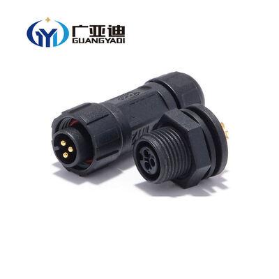 Assembly Male Plug Female Socket IP68 Supply Power Driver Electric Wire Connector M12 M16 M20 2Pin Circular Waterproof Connector