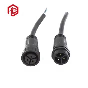M25 Waterproof Connector Male/Female Copper Contacts IP68 Rated Aerospace UHF RF PCB FPC Cable with Nylon Housing