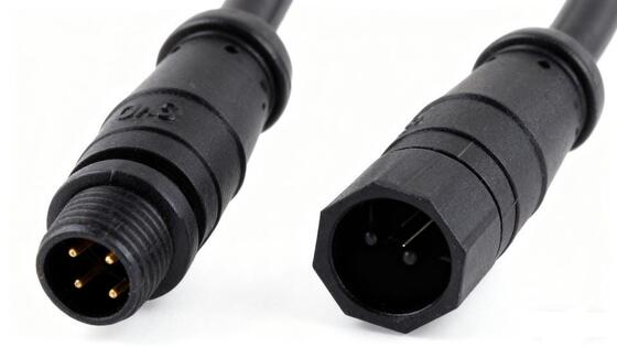 M8 M12 M16 for M20 Waterproof Aluminum Power FPC Connector 3 Pin 3 Core IP65 IP67 IP68 Male Female Plug LED