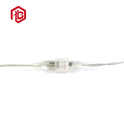 Transparent Copper Contact DC Male Female Waterproof IP67/IP68/IP69 Connectors for Aerospace FPC Street Neon LED Lighting