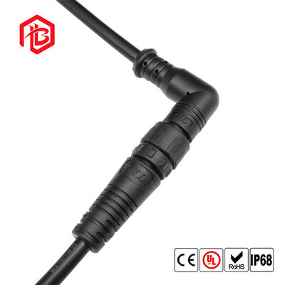 M12RIGHT-ANGLED ELBOW Waterproof Connector Male/Female Copper 6A for Aerospace Microwave Applications