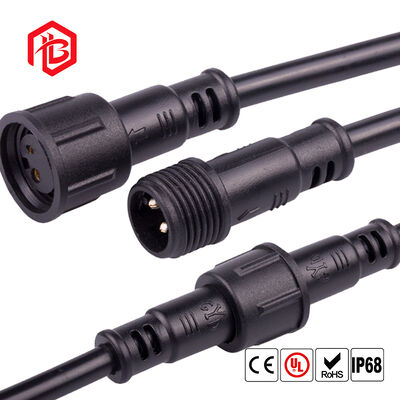 M17 Male-Female Waterproof IP68 Copper Contact Nylon Housing Cable Connector for Wire Connections