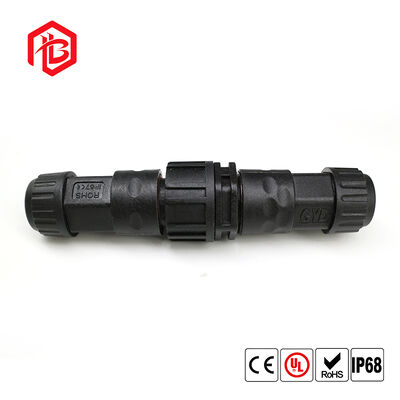 M20 Outdoor 300V Copper 2-5 Pin Female Screw Fixing IP68 Waterproof Circular LED Light Strip Electrical Cable Power Connector