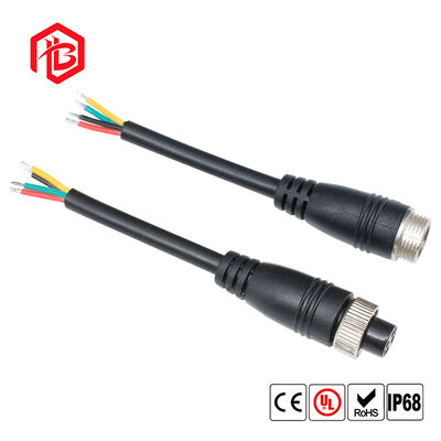 GX12 Aerospace Power Plug 4Pin 2A/6A Rated Copper Contact Nylon Housing Waterproof IP65 for LED PCB Microwave Applications