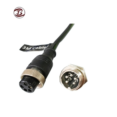 M16 Connecteur de connexion circulaire pour l'aviation M8 3 4 6 8Pins GX16 Homme Femme Front Back Mount Metal PCB Socket Connecteurs circulaires